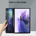 thumbnail image 6 of Fintie Case for Samsung Galaxy S8+/S8 Plus 2022/S7 FE 2021/S7 Plus 2020 12.4 inch Tablet, Slim Lightweight Hard Back Shell Tri-Fold Stand Cover with S Pen Holder Auto Wake/Sleep, Galaxy, 6 of 7