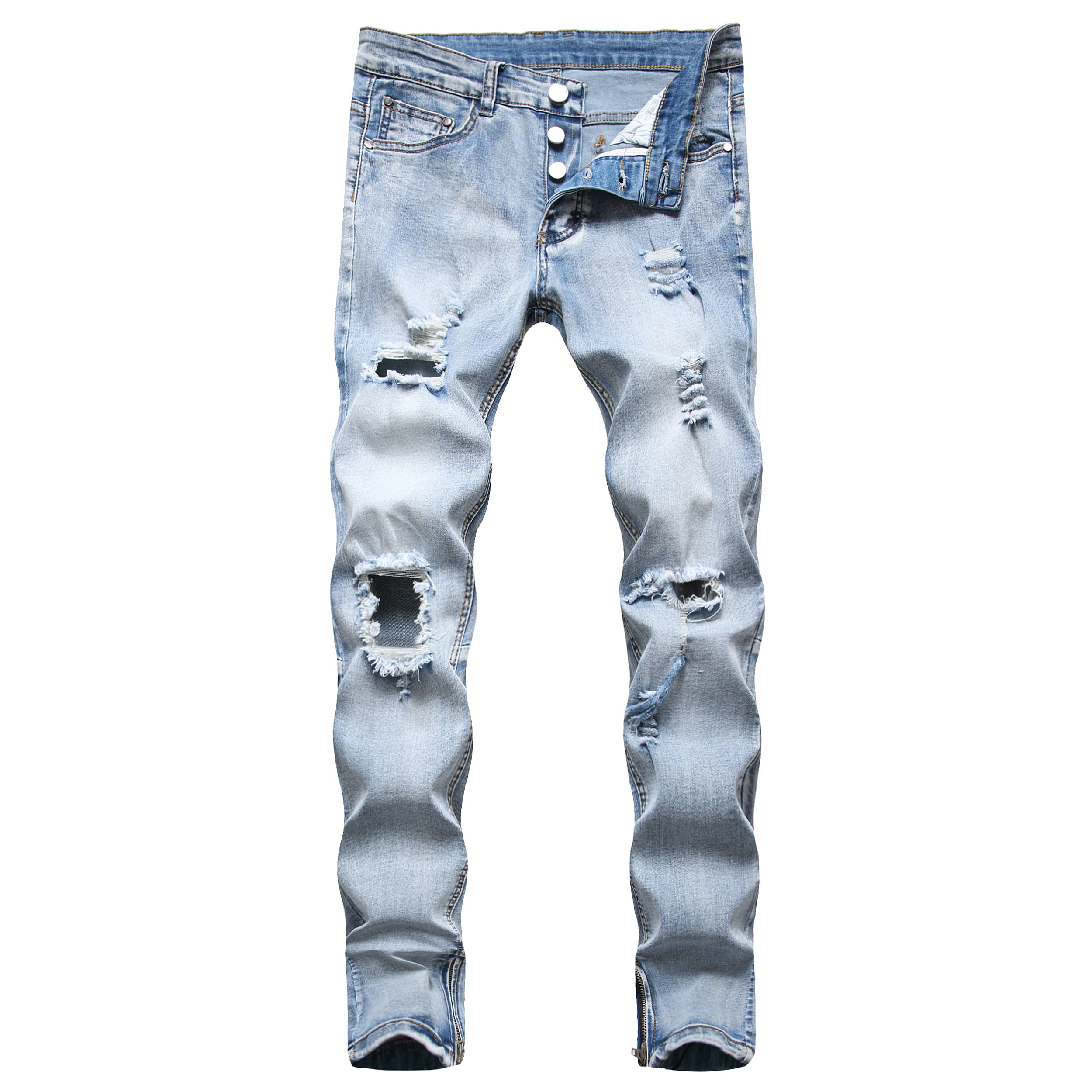 Simply Jeans New Mens Bootcut Wide Leg Flare Designer Branded Blue Denim Jeans 