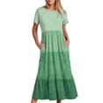 thumbnail image 1 of Mefallenssiah Robe Imprimée à Manches Courtes et Col Rond pour Femmes, 1 of 5