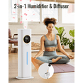 thumbnail image 5 of 2.1Gal/8L Cool Mist Humidifier for Room Bedroom, Large Room Humidifier for Home Whole House, Quiet Ultrasonic Humidifier with Night Light, White, Lacidoll, 5 of 8