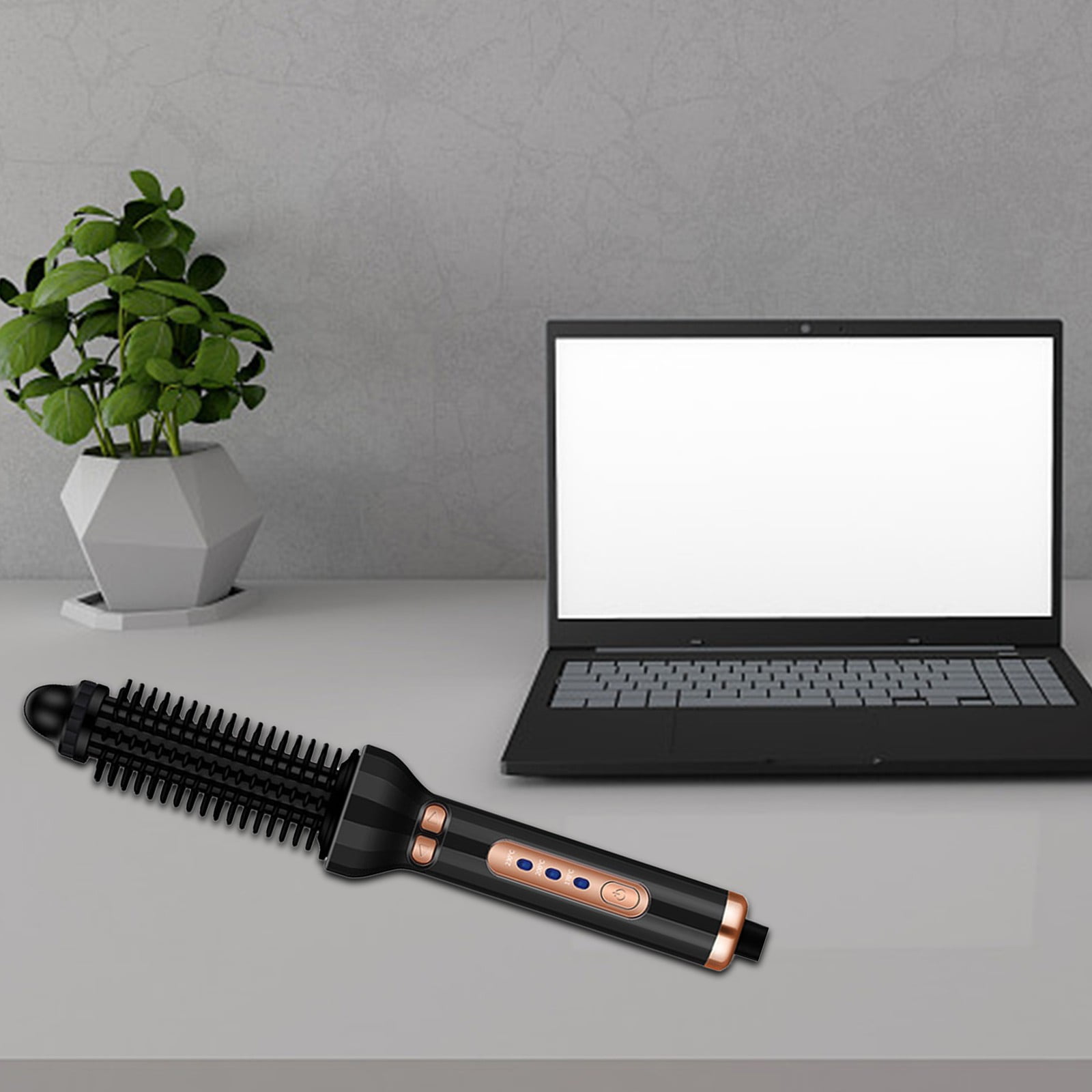 2 In 1 Hair Dryer Brush Automatic Rotating Roller Hot Air Styler Tourmaline Ceramic Heating Curling Automatic Rotating Curling New Big Curling Curling