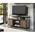 thumbnail image 3 of Cterwk TV Stand for TVs up to 58", Entertainment Center with 2 Open Shelf and 2 Doors, TV Cabinet for Living Room, Office, Brown, 3 of 9
