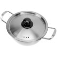 thumbnail image 3 of SHISUYAN Durable Stainless Steel Double Ear Pot for Kitchen Use Perfect for Instant Noodles and Soup 7.5 Inches, 3 of 8