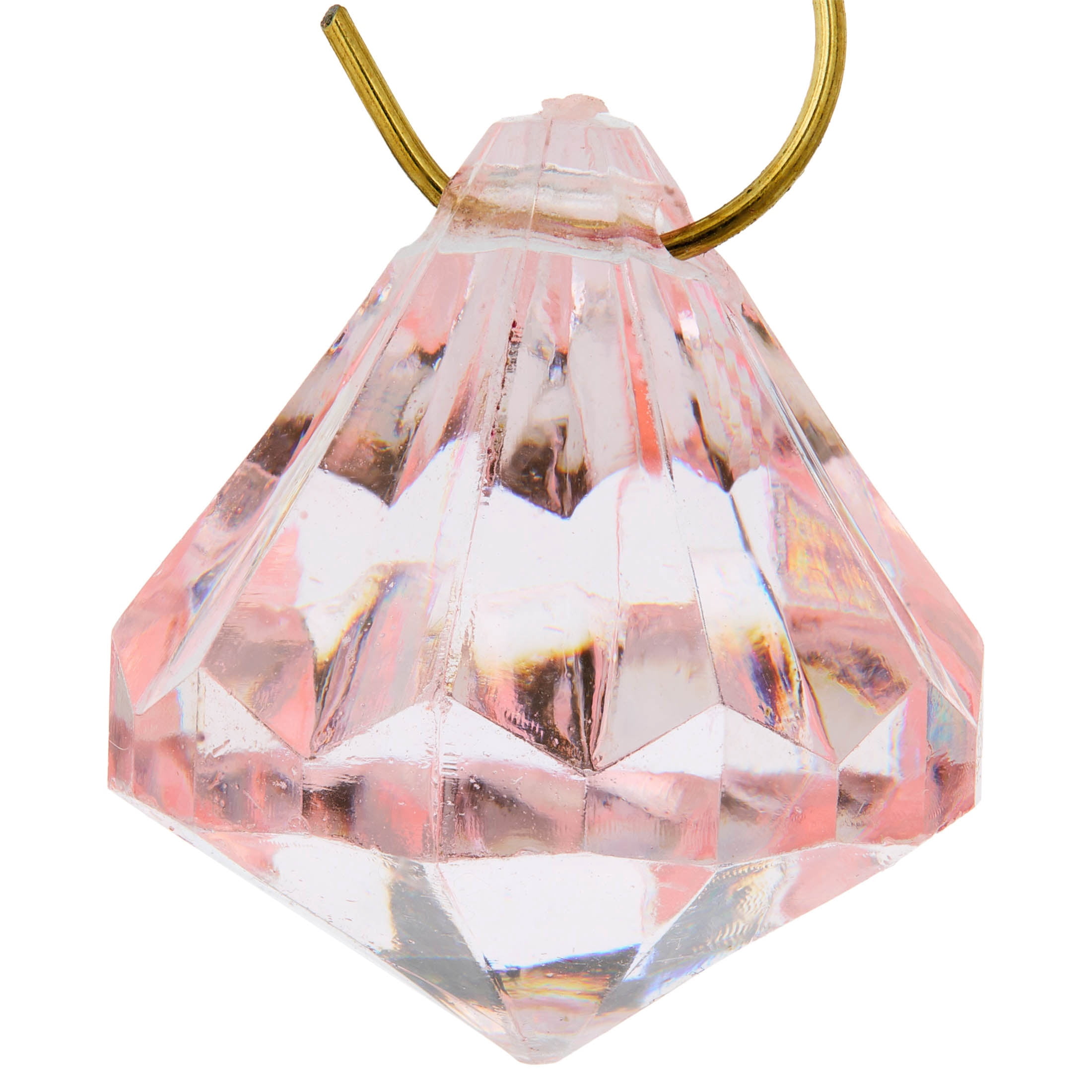 25-Count Pink Gem Mini Christmas Ornaments, 1", by Holiday Time