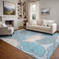 thumbnail image 6 of Addison Rugs Mayfield Premium Machine Washable Transitional Botanical Teal Rectangle Rug, 10' x 14', 6 of 6