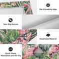 thumbnail image 6 of Pink Flamingo Outdoor Rug for Patio/Deck/Porch, Non-Slip Large Area Rug 5 x 7 Ft, Summer Tropical Watercolor Plants Green Leaves Indoor Outdoor Rugs Washable Area Rugs, Camping Rug Carpet Runner, 6 of 8