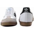 thumbnail image 2 of US:11.5 Adi - das Originals Men's Iconic SAMBA OG SNEAKERS White/Black LAST1, 2 of 6