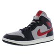 thumbnail image 5 of Nike Air Jordan 1 Mid Womens Shoes Size 12, Color: Black/Gym Red/College Grey, 5 of 5