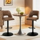 thumbnail image 4 of Juego de 6 taburetes de bar COLAMY, giratorios y ajustables, piel sintética, 4 of 7