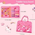thumbnail image 4 of Beautysureup Busy Board for Toddler, 8 in 1 Montessori Sensory Toys for Boys Girls Age 1 2 3 4, Travel Toys, Educational Learning Activities Board for Fine Motor Skills, Ideal Gift for Toddlers, 4 of 9