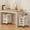 White-Medium, variant on YANGLI Rolling Makeup Cart Organizer with 3 Drawers & Dividers, 4-Tier Narrow Floor Organizer, White