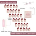 thumbnail image 4 of Glamnetic Press-On Nails – Red Affair | Sparkly Red French Tip Nails, " Salon Quality" , 30 Count, 4 of 6