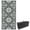 215" Gray, variant on Topcobe Reversible Outdoor Rug, 9' x 18' Waterproof Plastic Straw Floor Mat, Portable RV Camping Carpet, Outdoor Floor Mat for RV, Camping, Backyard, Deck, Picnic, Beach,, Blue & White Floral