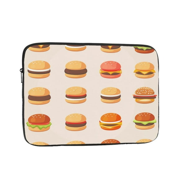 Hamburger Laptop Sleeve Bag Compatible With MacBook Air / Pro iPad MateBook Tablet Surface HP Lenovo Dell ASUS Acer Laptop Computer Protective Size: 13 inch