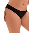 thumbnail image 4 of INSPIRE CHIC Women's Low Waist Frill Trim Satin Full Coverage Briefs, Available in Plus Size Pink XL, 4 of 4
