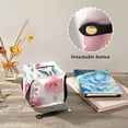 thumbnail image 3 of Watercolor Pink Flowers Tissue Box Cover Leather Square Rectangle Tissue Box Holder for Bathroom Living Room Desk Office Decor, 3 of 7