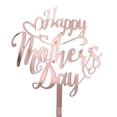 thumbnail image 5 of Namzi 10pcs Happy Mother's Day Cake Topper Mom Letter Cake topper Pink, Decorative Party Cake Decoration for Mother's Day(Rose Gold F), 5 of 5