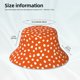 thumbnail image 3 of Balery Dots On Orange Background Sombreros para el sol para hombre y mujer, sombrero de pescador con UPF 50+, 3 of 6