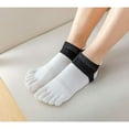 thumbnail image 3 of Women Toe Socks 5 Finger Cotton Wicking Athletic 6 pack, 3 of 7