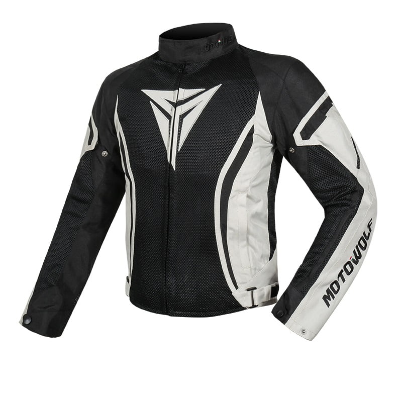 Chaqueta Para Motociclismo Oxford 600D Motowolf 0505 - Blanca Talla L (S-Us)