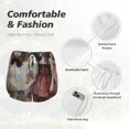 thumbnail image 4 of Balery Vintage Collage Girl Butterfly Pantalones cortos deportivos para mujer con forro y dos bolsillos, elásticos, para entrenamiento, gimnasio, yoga-Small, 4 of 7