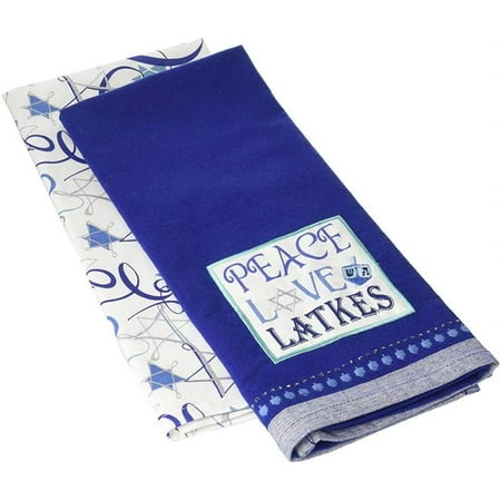 

Design Imports Peace Love Latkes Dish Towels Set - Set of 2