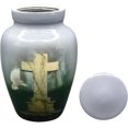 thumbnail image 4 of UR Keepsake Urn –Pigeon Grave Cross Keepsake Cremation Urn for Human Ashes with Velvet Box & Velvet Bag-Mini Keepsake Urn - Affordable Keepsake Urn (3 cu.in), 4 of 8