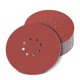 thumbnail image 1 of 50 discos de lijado de 8 orificios, discos de lijado de gancho y bucle de grano 40/60/80/120/240 para lijadoras de cuello largo, rojo, 225 mm, 1 of 3