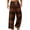 Brown, variant on Mens Lightweight Trousers Wide Leg Stretch Sweatpants Vintage Printed Pants Quick Dry Trouser Smart Stretch Pant Golf Running Jogging Bottoms S-5XL