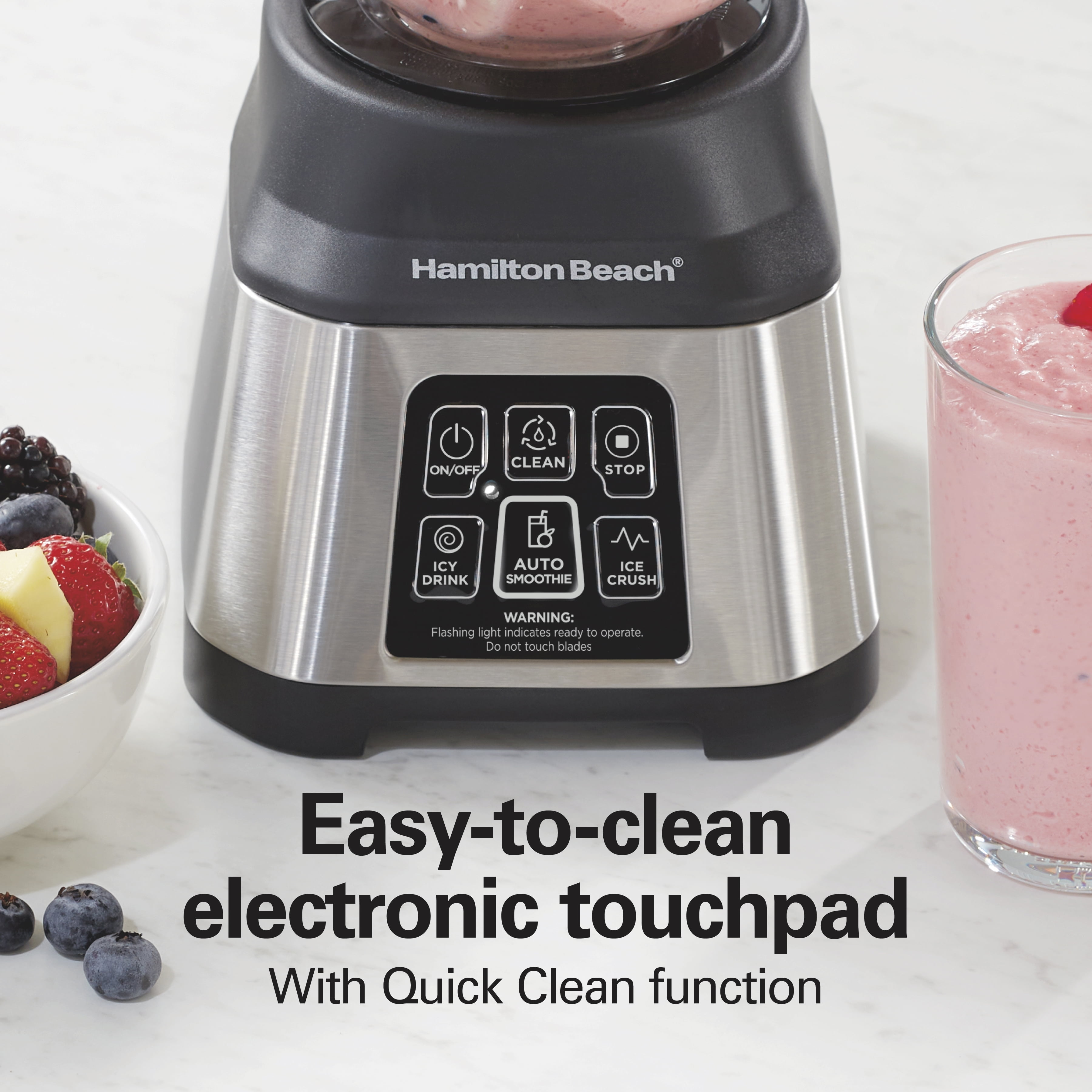 Hamilton Beach Smoothie Smart Blender, 48 Oz. Glass Jar, (56202)