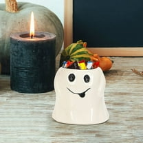 Konghyp Halloween Decoration Flower Pot Ghost, Succulent Ceramic Planter, Unique Tabletop Ornament, Festive Home Decor, Cute Ghost Design