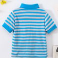 thumbnail image 5 of Kids' Striped Weekend Polo Shirt Short Sleeve Collared Summer Shirt Youth Top, 5 of 5