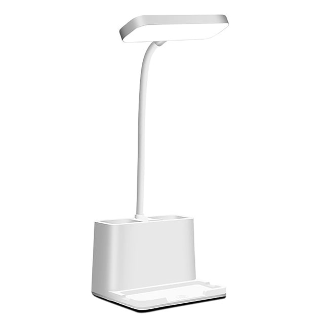 Lámpara de escritorio con modo de 3 LED y base estable para facilitar la lectura y la tarea, lámpara de estudio flexible para niños recargable por USB