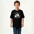 thumbnail image 2 of Boys Graphic T-Shirt Funny Wolf Homework School Kids Tees 100% Cotton Short Sleeve Tops Ages 4-13Y, 2 of 4