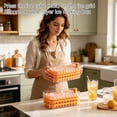 thumbnail image 6 of Press Ice Cube Tray, Silicone Double-Layer Ice Ball Maker, Easy-Release Stackable Mold for Freezer, BPA-Free, 6 of 8