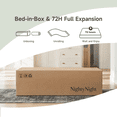 thumbnail image 2 of NightyNight 6" Twin Size Firm Memory Foam Mattress, Cooling & Green Tea Refreshing Design, Washable Cover, No-Slip Base, 2 of 6