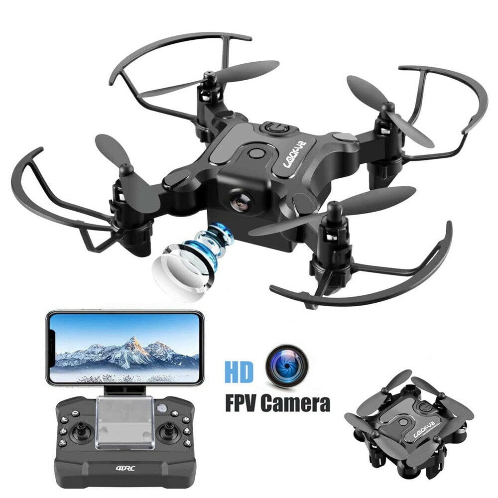 Mini Drone Selfie WIFI FPV Dual HD Camera Foldable Arm RC Quadcopter Toy US New 