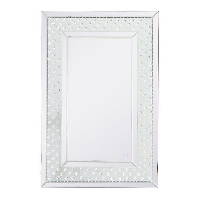 Elegant Decor MRE92436 24 x 36 in. Raiden LED Crystal Mirror