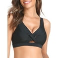 thumbnail image 4 of RELLECIGA Women's V Neck Bikini Top Criss Cross Cutout Bathing Suits, 4 of 9