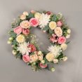 thumbnail image 3 of Dalazy Artificial Flower Garland Peonies Wall Door Hanging Spring Handcrafted Summer Fall Rattan for Arch Xmas Wedding, 3 of 6