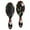Black Christmas Gnome, variant on White Christmas Santa Pattern Hair Brush,Girls Detangling Hair Brush,Glide Through Tangles with Ease for Wet & Dry Hair,8.8"X2.8"
