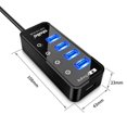 thumbnail image 3 of Hub USB 3.0 atolla Azul 5 en 1 con Interrupción Independiente y Puerto de Carga Inteligente, 3 of 7
