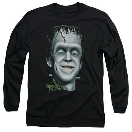 The Munsters Monster Sitcom TV Show Herman's Head Adult Long Sleeve T-Shirt