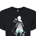 thumbnail image 3 of Disney Frozen 2 - Elsa Hero Pose - Juniors Cropped Cotton Blend T-Shirt, 3 of 5