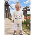thumbnail image 5 of RUINIXCW Baby Girls Sweatshirt Romper Ice Hockey Print Round Neck Long Sleeve Jumpsuits for Newborn Infant Fashion Clothes, 5 of 9