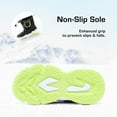 thumbnail image 3 of BURUDANI Kids Mid Calf Winter Snow Boots, Color BLACK/NEON GREEN, Size 5, 3 of 5