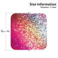 thumbnail image 3 of Kll Square Drink Coasters Set Of 4,Pu Leather Absorbent Coasters Set Decorative Coffee Cup Coasters Housewarming Gift For Home Decor-Purple Sparkling, 3 of 9