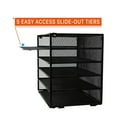 thumbnail image 2 of HGMart Mesh Desktop File Organizer - 5 Tier Letter Tray for Organizing Files Papers Bills Folders Letters Binders, 2 of 7