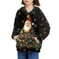 thumbnail image 3 of DISNIMO Christmas Tree Hoodies Boys Santa Claus Hoodie Girls Snowflake Hoodies for Boys 6-7 Designer Sweatshirts for Childrens Hoodie Kids Hoodie Pullover Sweatshirt with Pockets, 3 of 7