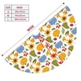 thumbnail image 3 of Yiaed Autumn Pumpkins Blooms Print Christmas Tree Skirt , Tree SkirtsTree Mat for Christmas Winter Holiday Indoor Decorations-30", 3 of 7